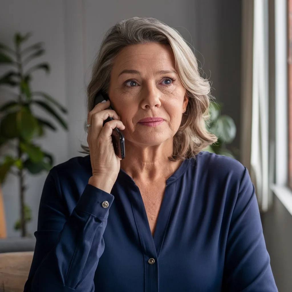 Lady on the phone calling a probate lawyer in Arizona