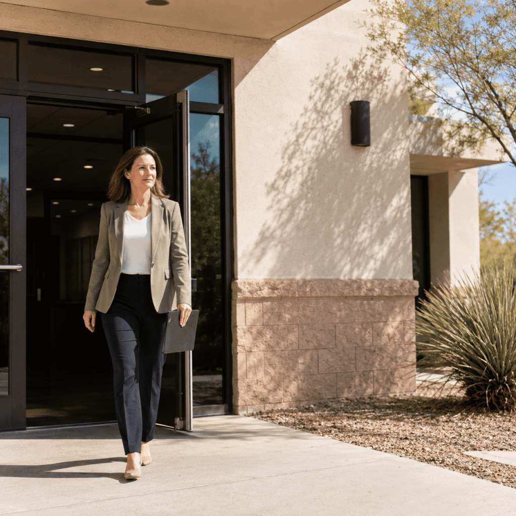 Interlocking probate closure system showing nine legal and financial tasks that must align before an Arizona estate closes.