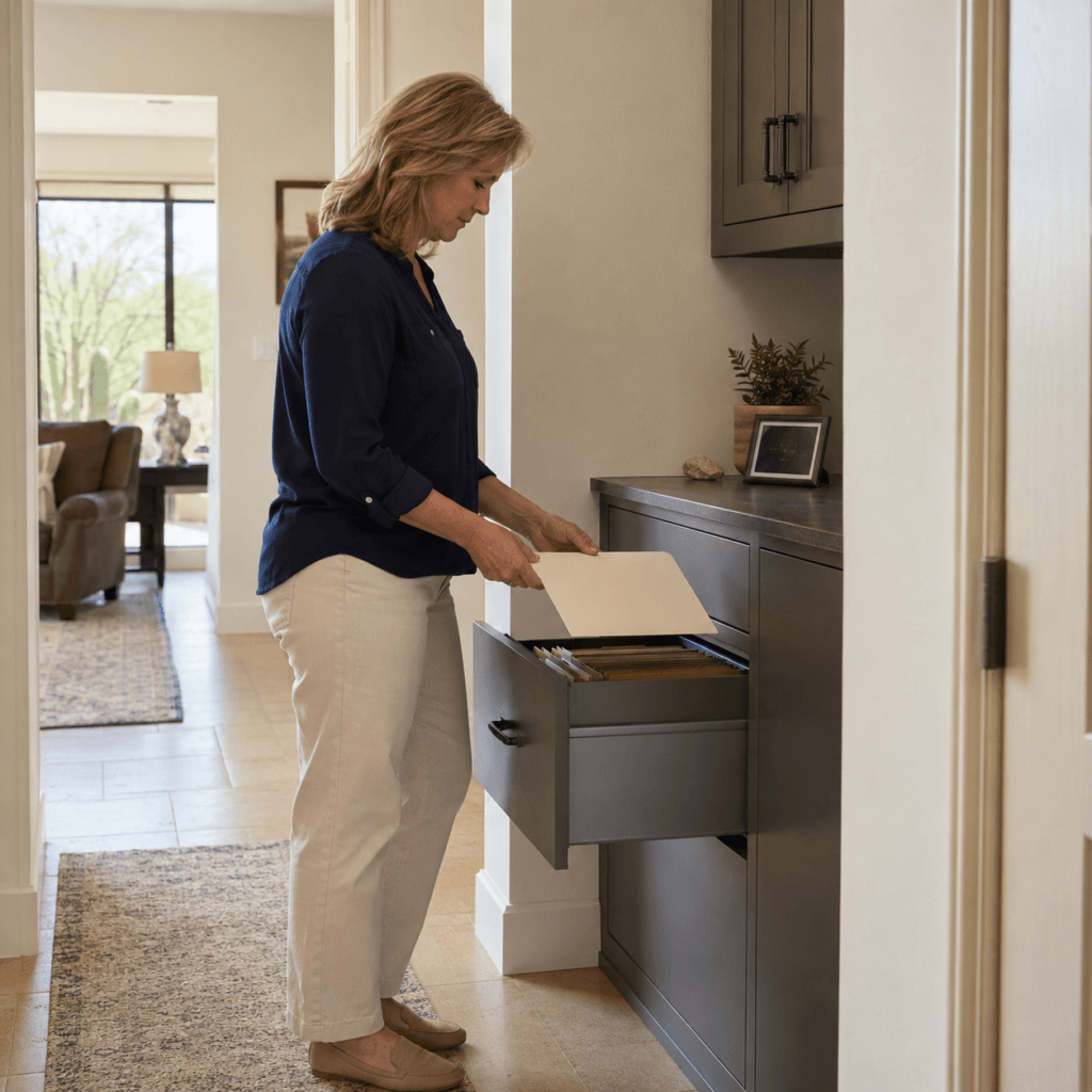 Secure Arizona probate estate archive organizing court, financial, tax, valuation, transfer and distribution records.