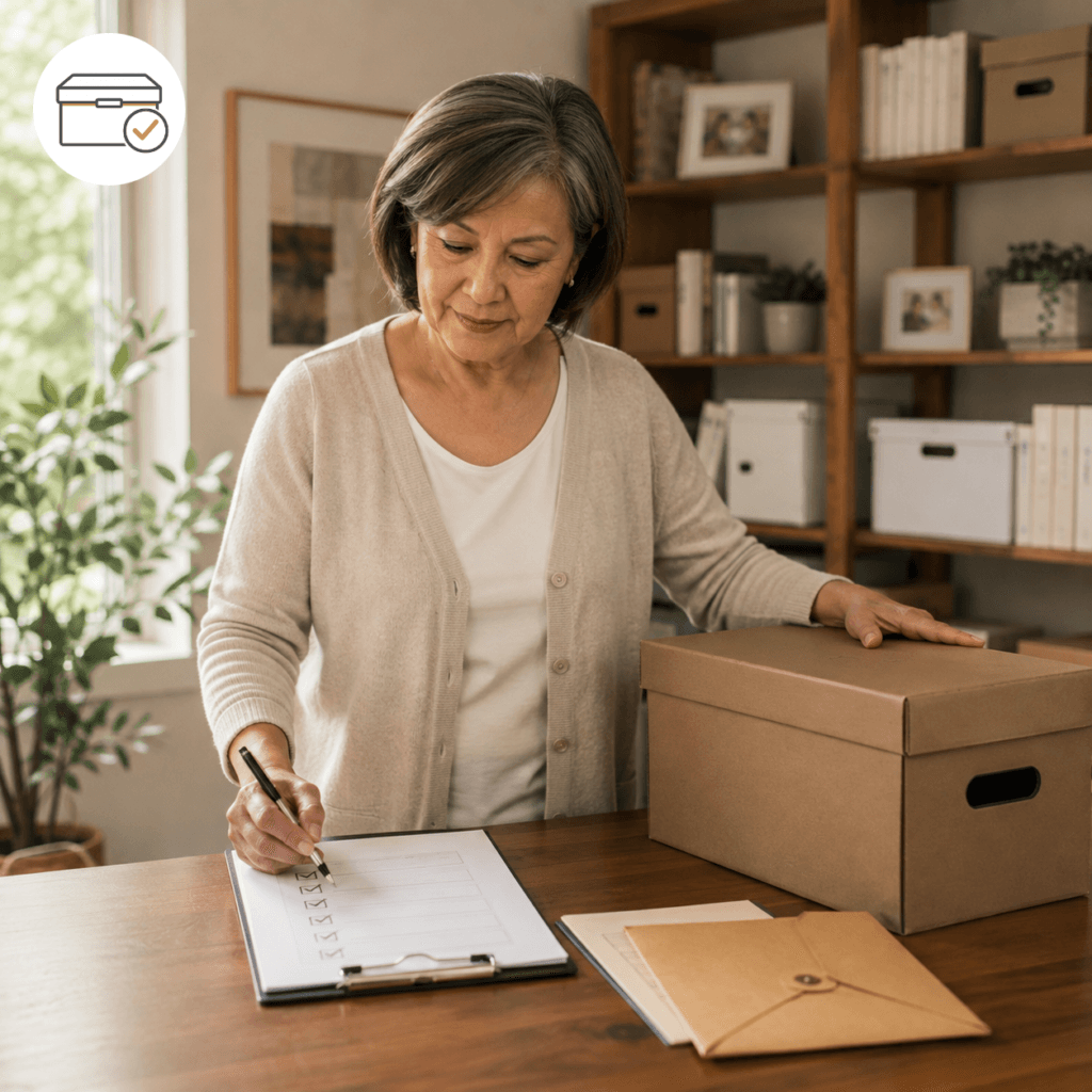Interlocking probate closure system showing nine legal and financial tasks that must align before an Arizona estate closes.